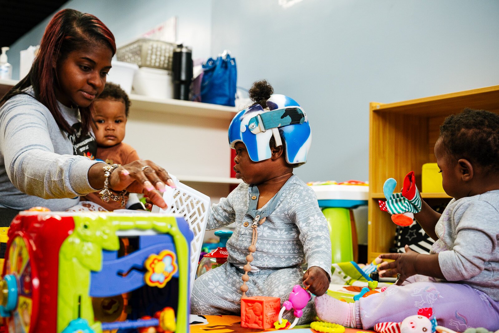 All Gods Children employs teachers who are credentialed child development associates, many with master's or bachelor's degrees and some with up to 30 years of early education experience.  