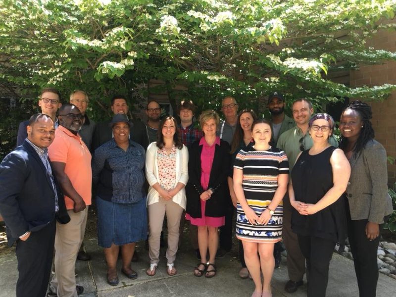 Photo showcasing the 2018 CEDAM Real Estate Development Boot Camp graduates. Jubek Yongo-Bure shown far right.