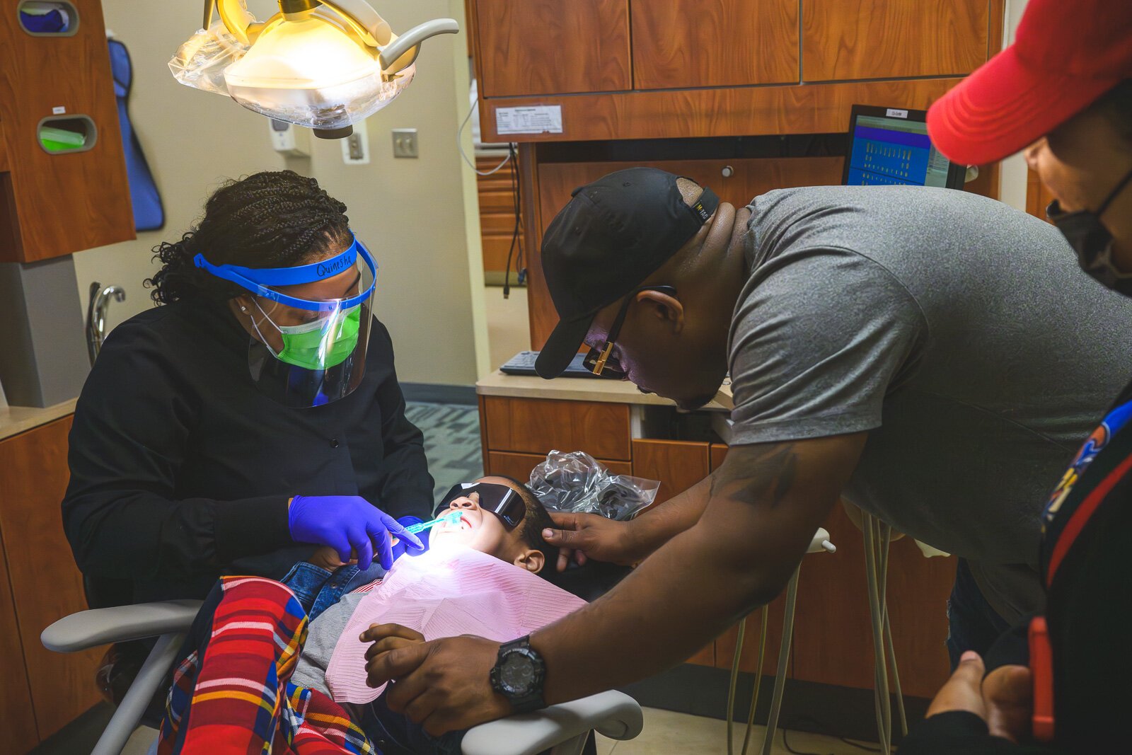 Dad lets Giovanni know everything is cool.