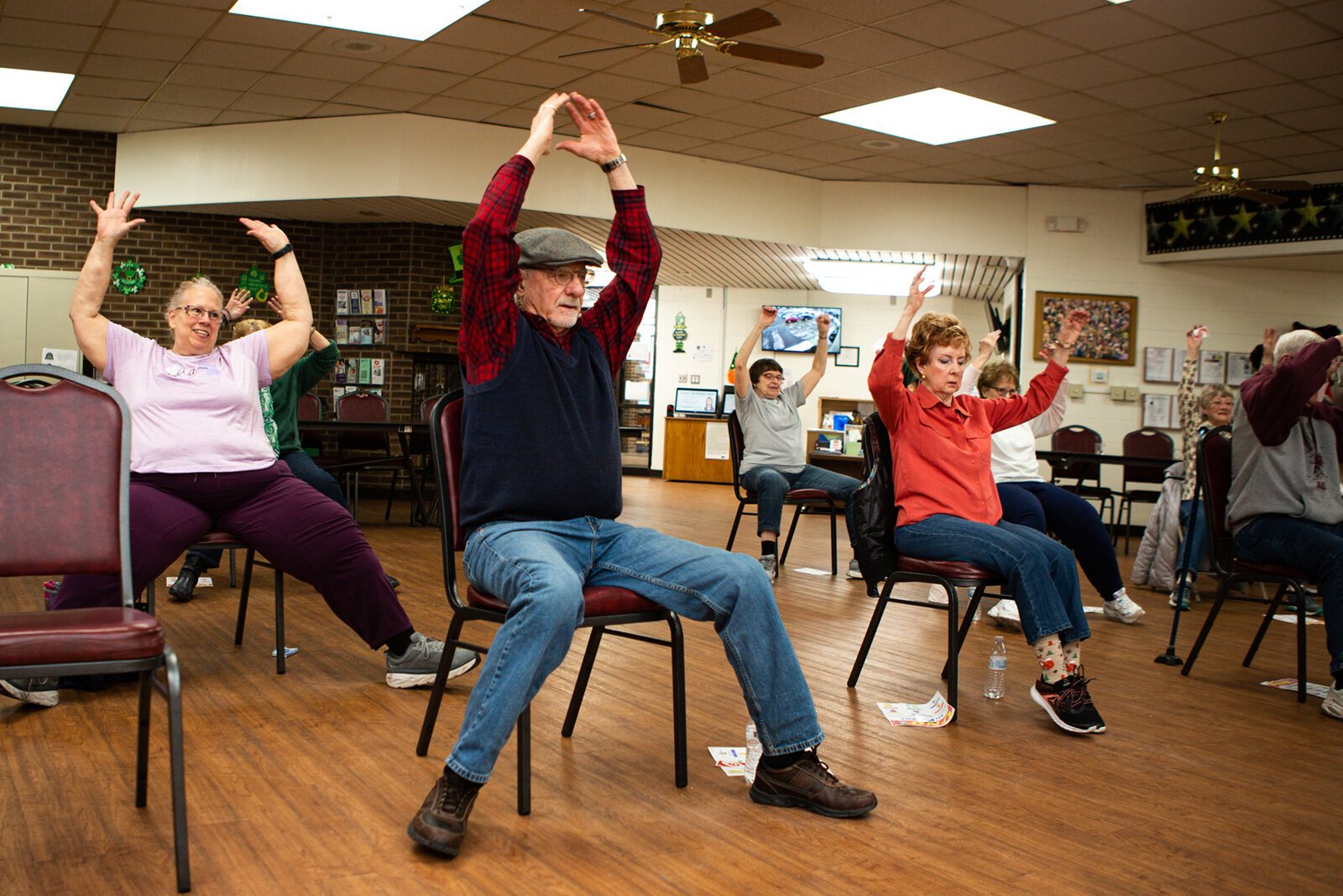 The Greater Flint Health Coalition’s work in gardens grew out of its SNAP-Ed direct education programming like Fresh Conversations and Rec-Connect™, pictured here at Burton Senior Activity Center.