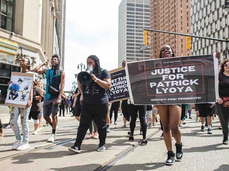 Detroit Heals Detroit protest, June 2022