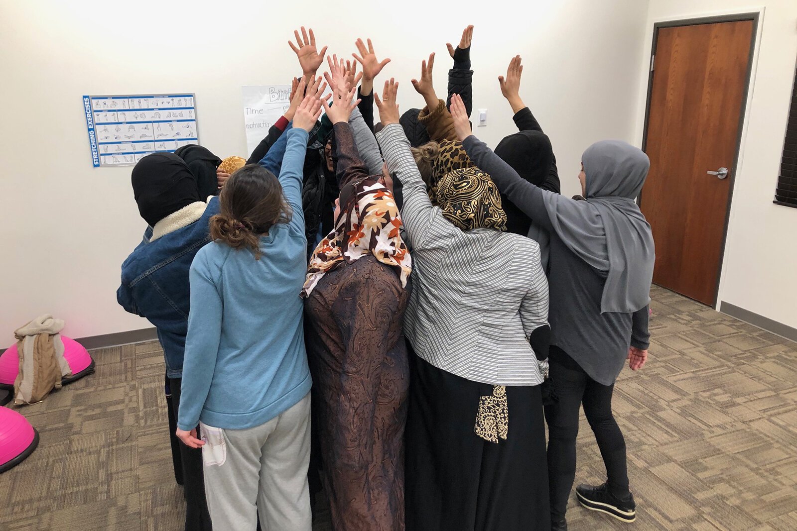 Women at an LAHC exercise class.