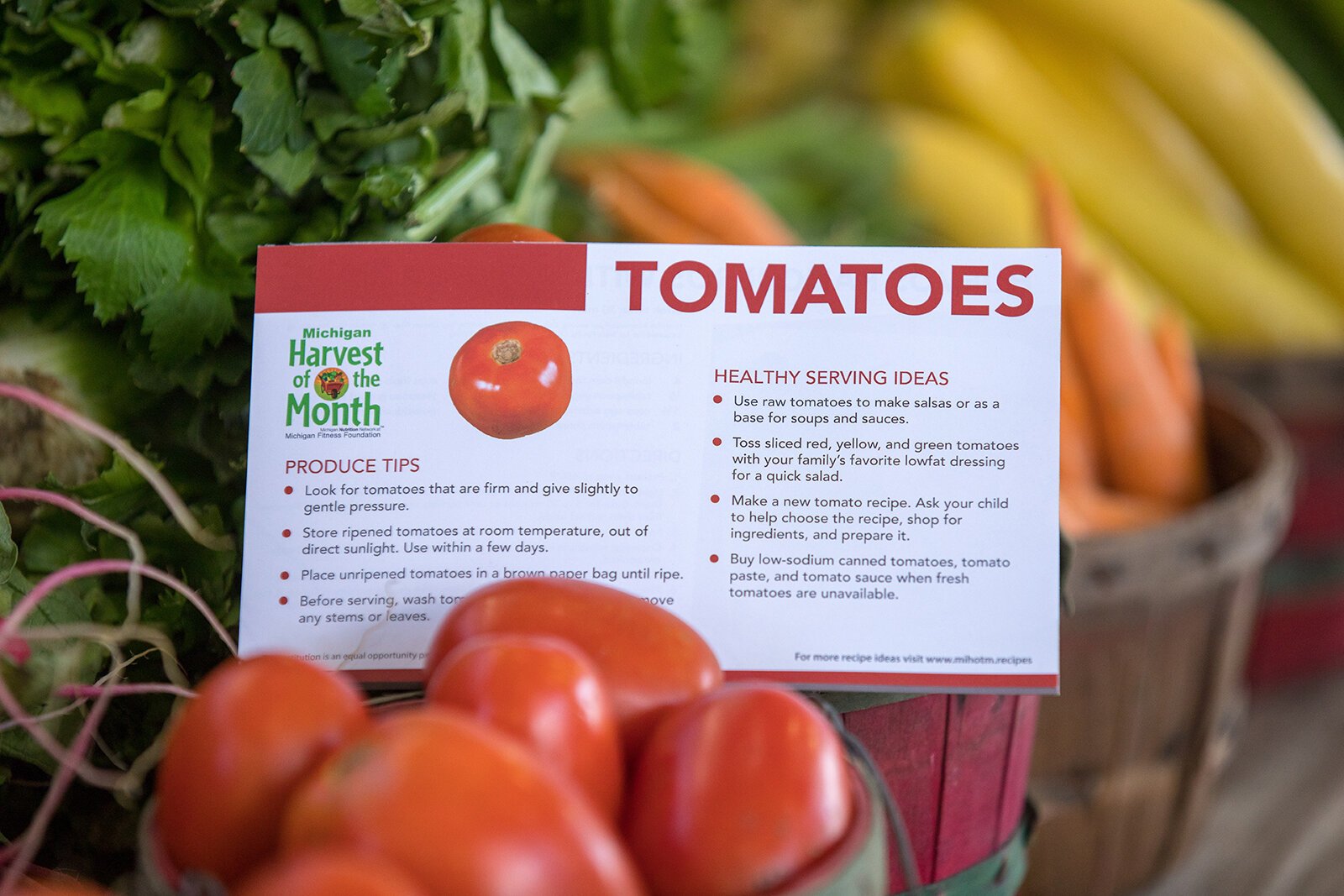 Farmers Market Food Navigators offer information on how to use fresh vegetables.