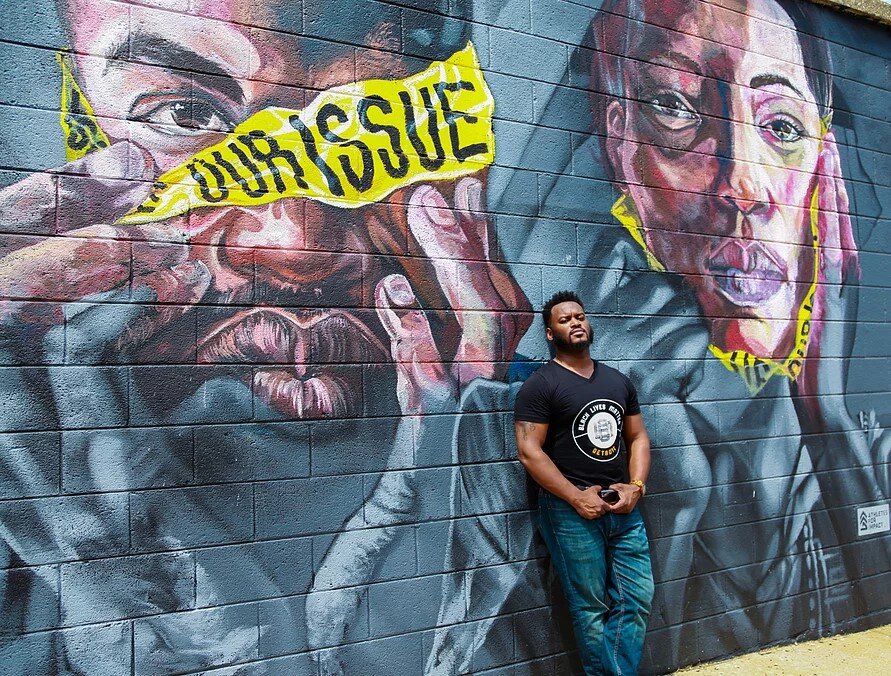 John Sloan III, who co-leads BLMDetroit with fellow organizer Curtis Renee