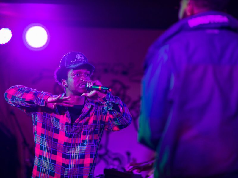 Ace Gabbana during a performance the Flint Local 432.