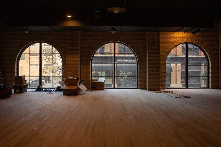 Large windows and a stage will greet customers at the Listening Room.