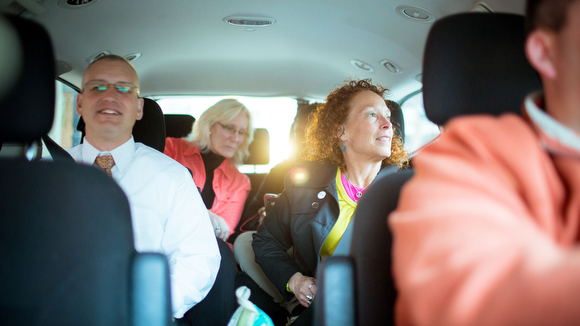 Ridesharing is. becoming more and more common. 