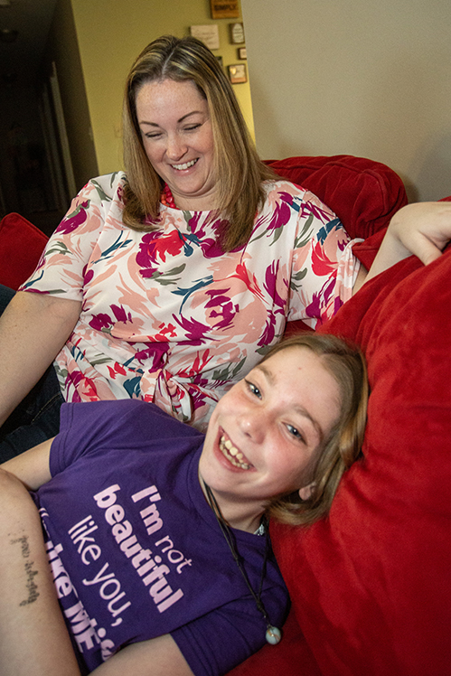 Heather and Gracie Isham.