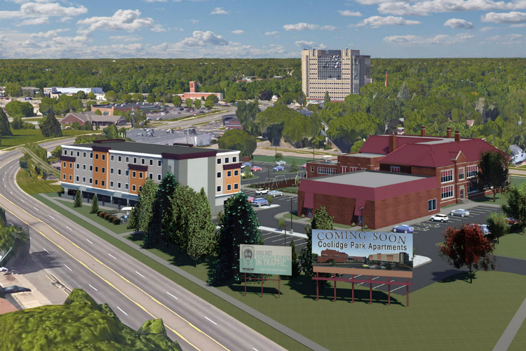 The $16.5 million Coolidge Park Apartments project will dramatically change the Ballenger Highway corridor.