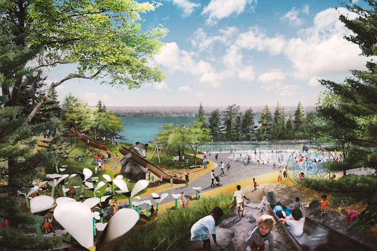 Rendering of West Riverfront Park
