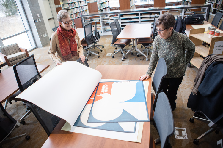 A Peace Corps poster. 