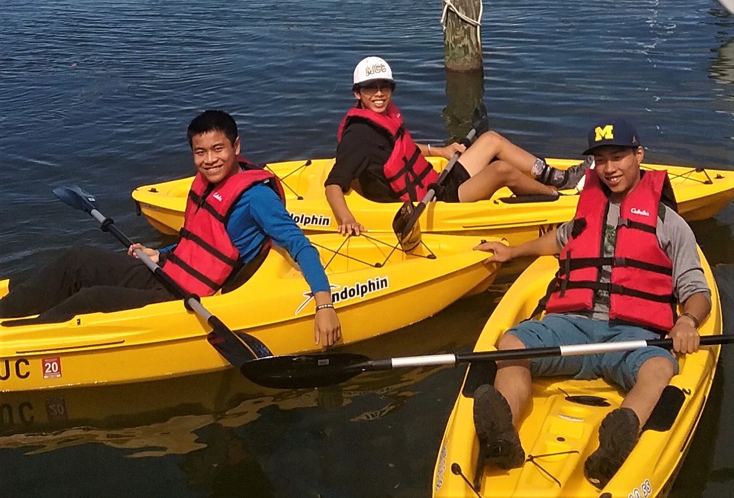 Area residents get to take out boats for free on Muskegon Lake as part of the newly launched Watch Us Go Boating program. Photo courtesy of Watch Us Go Boating
