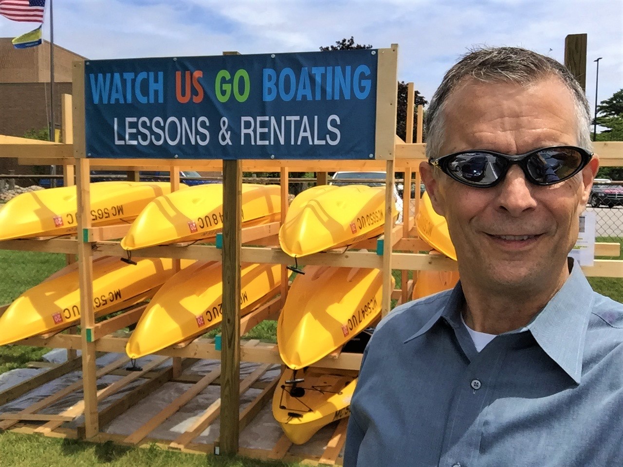 Chris Byrnes launched the Watch Us Go Boating program this summer. Photo courtesy of Watch Us Go Boating