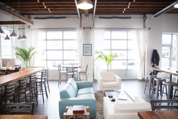 Keen Studios, a former gas station in Grand Rapids.