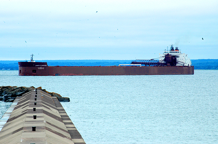 Ships are seen all across these Great Lakes.