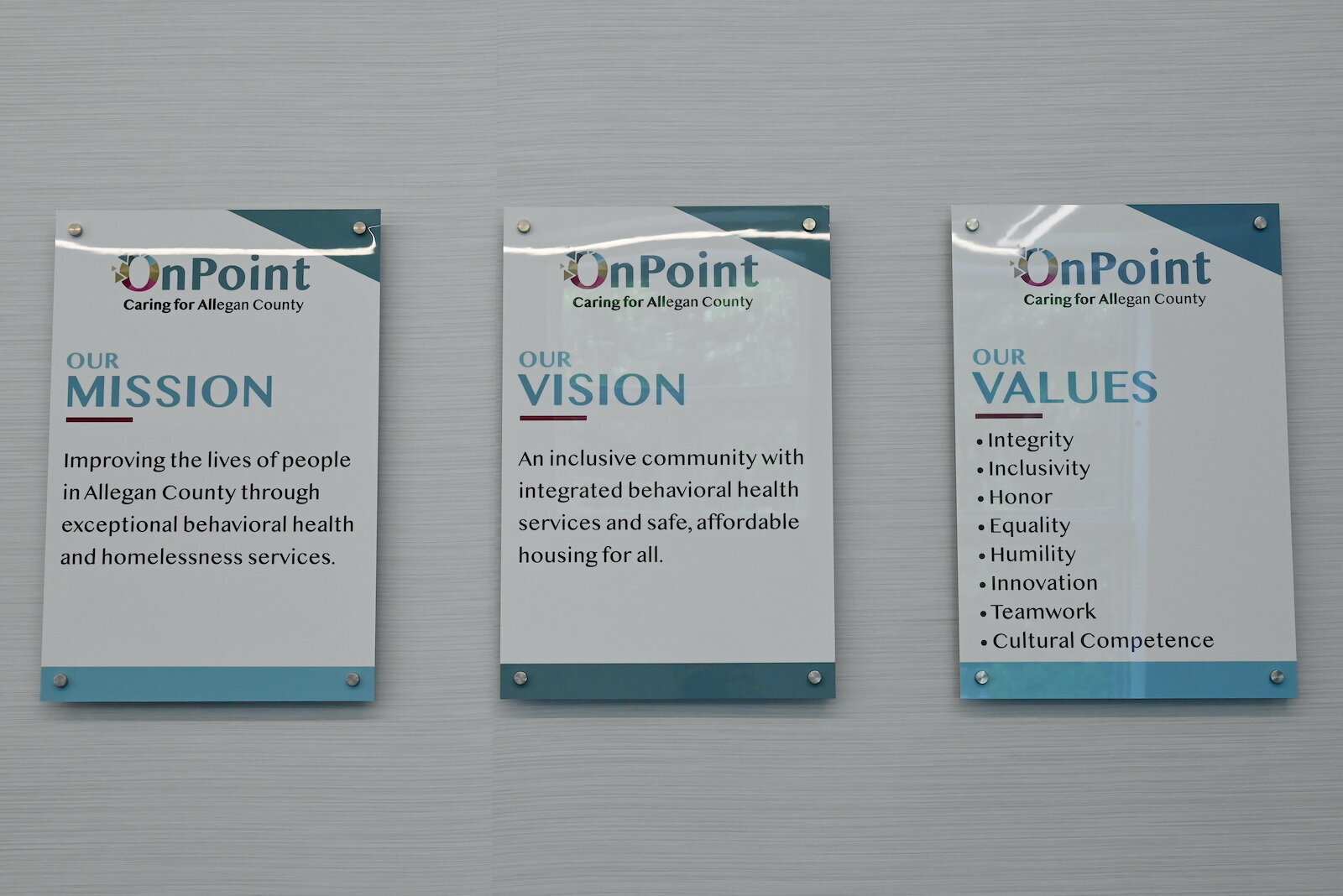 Being a CCBHC allows OnPoint to better succeed in its mission, vision, and values. 