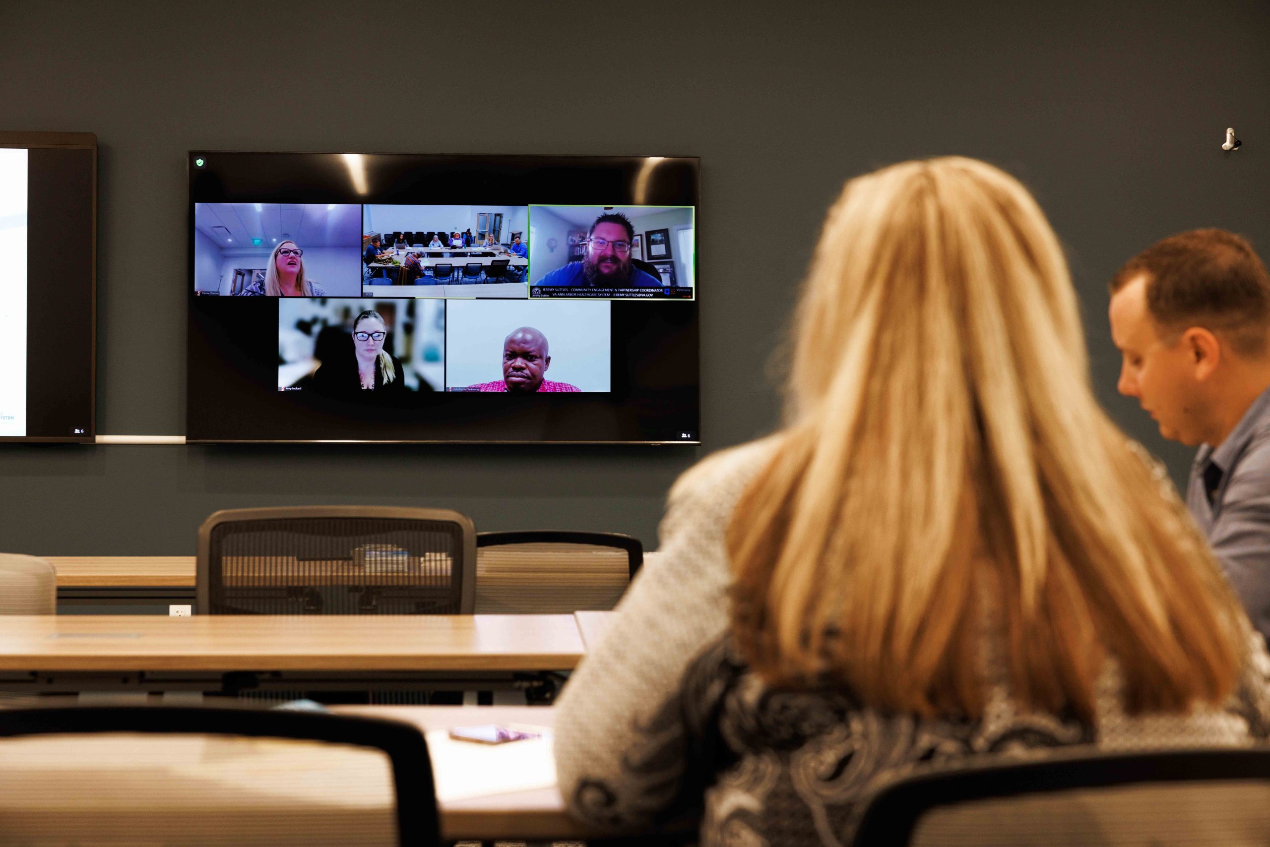 A Genesee County Suicide Prevention Coalition meeting.