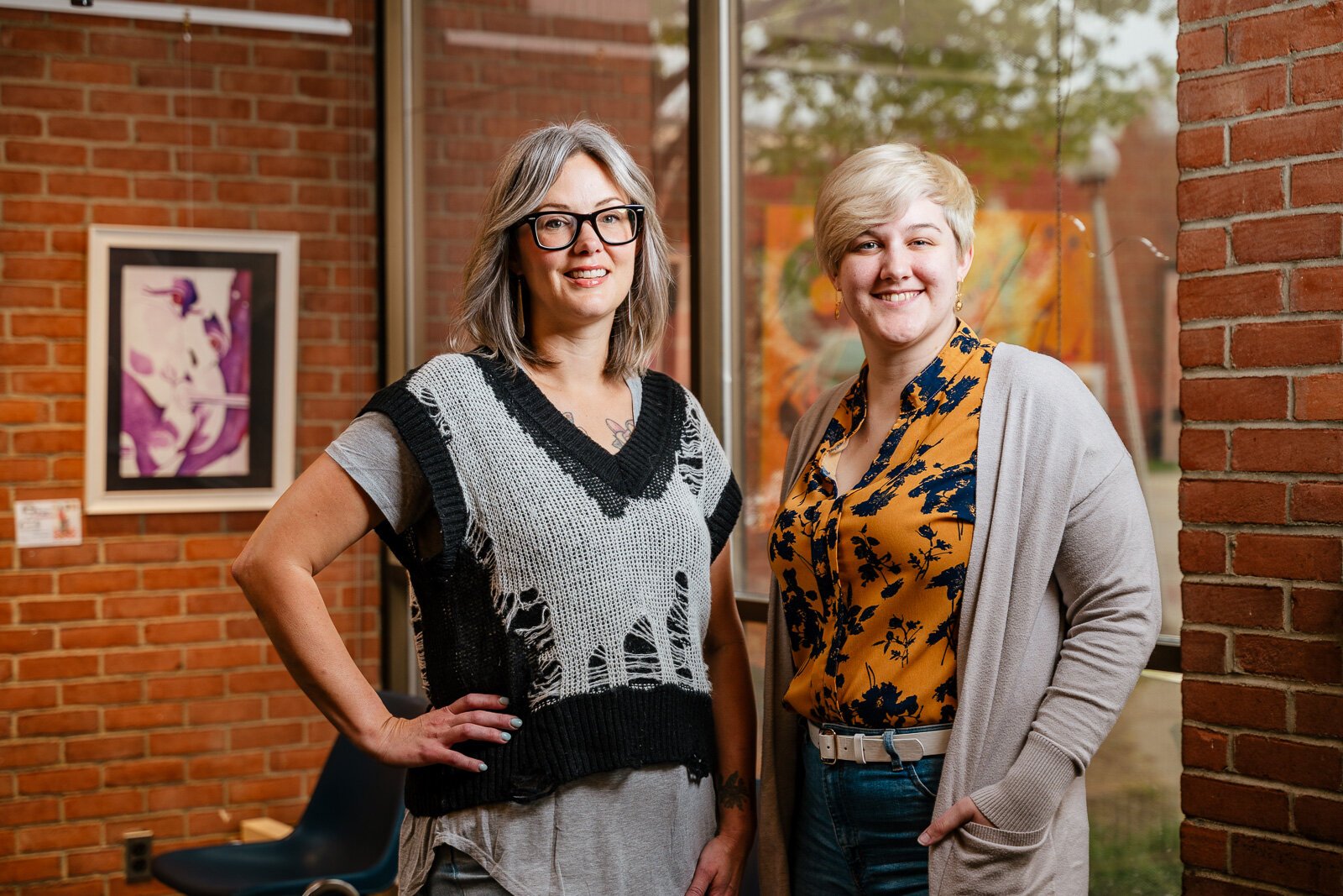 Angela Gabridge and MiGen Program Director Kat Mehrer.