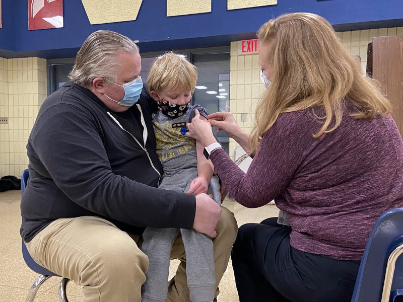 A children's vaccination event at the Ottawa County Department of Public Health.