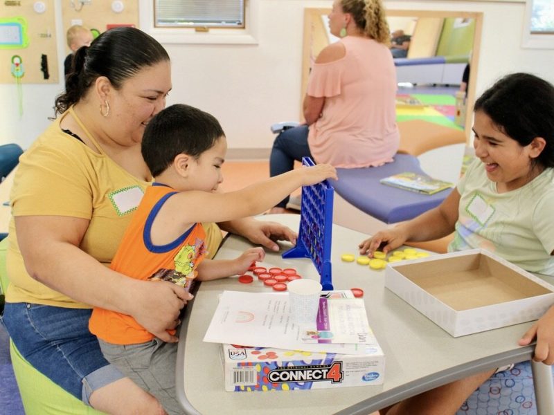 Children play at the Children's Healing Center.