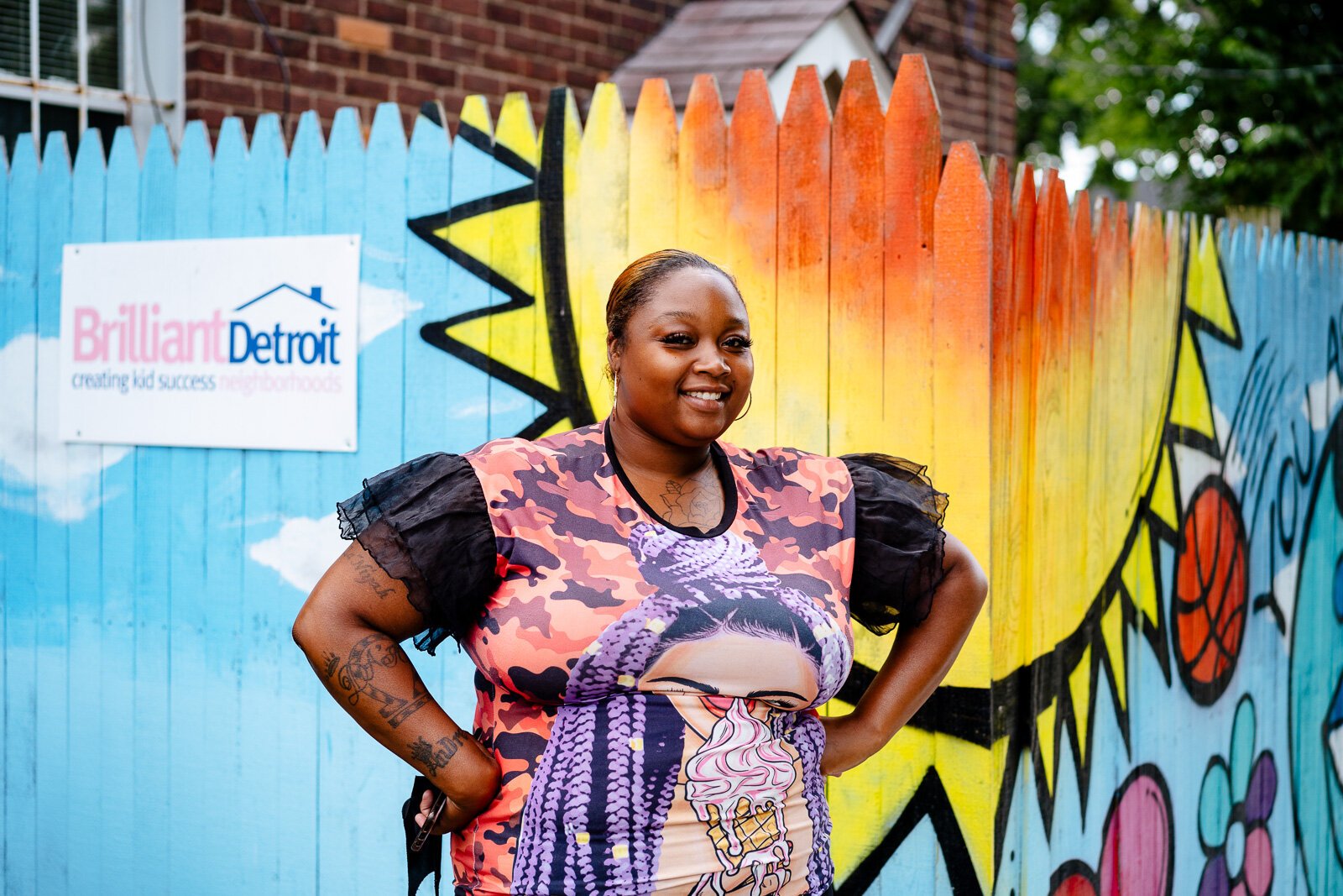 Jasmine Mahome, a parent partner who runs a support group for the pilot program.