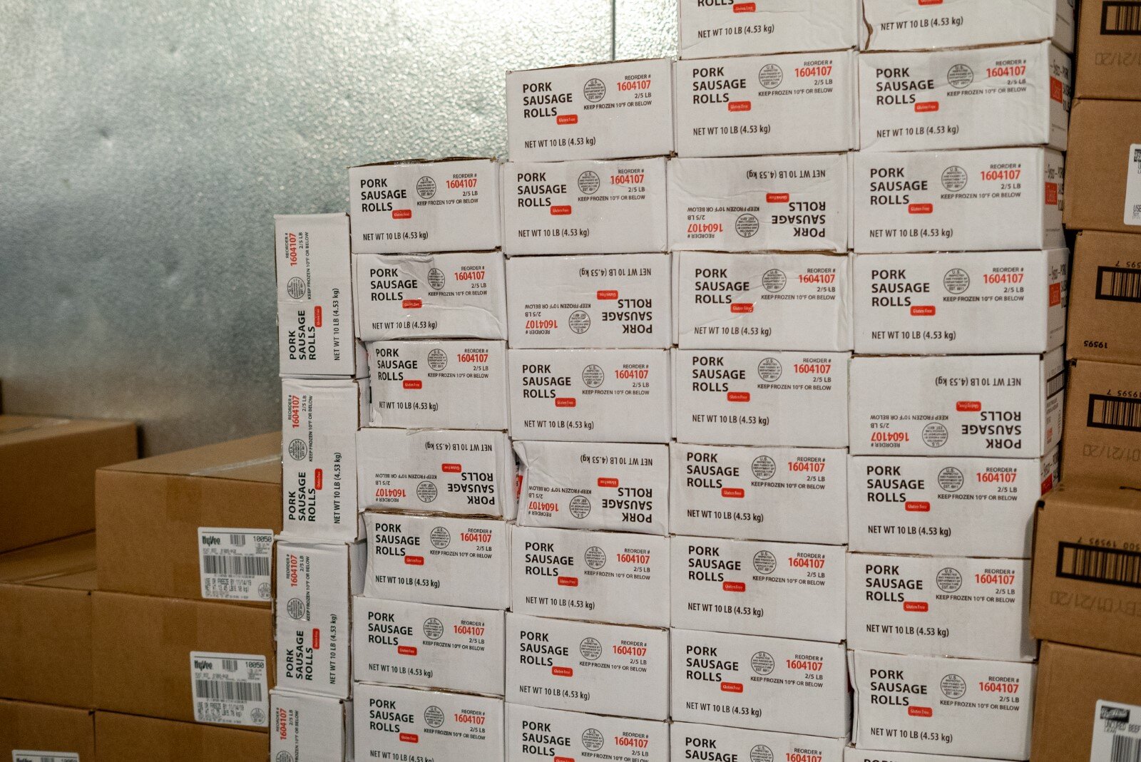 Rescued food at Hidden Harvest.