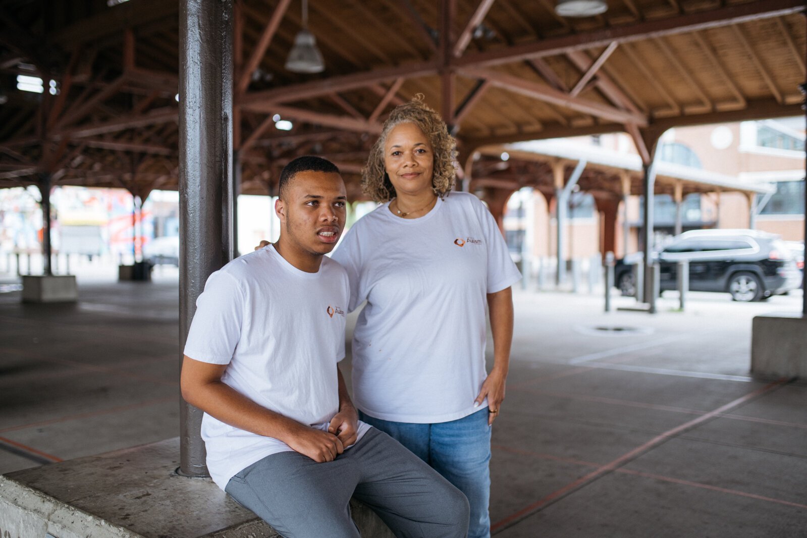 Camille Proctor (right) with her son Ari Proctor.
