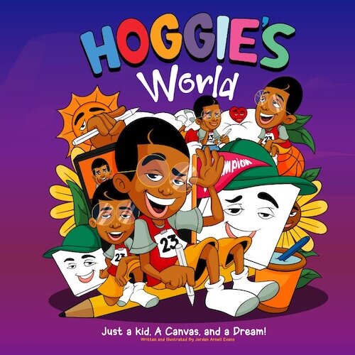 In April, Jordan released the largely autobiographical book “Hoggie’s World” about a kid gifted at creating art who wants to turn that into a career down the line.