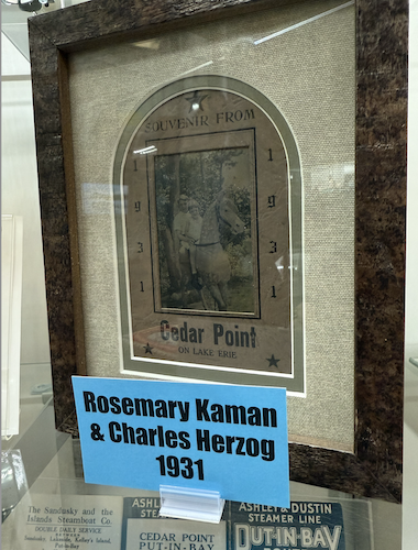 Kaman's mother and uncle are pictured in this photo from 1931.
