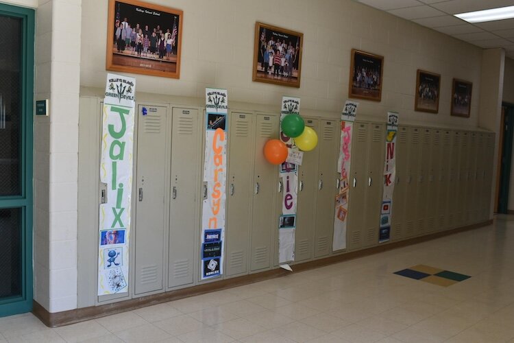 Five students attend Kelleys Island School, an island with a year-round population at around 250 people.