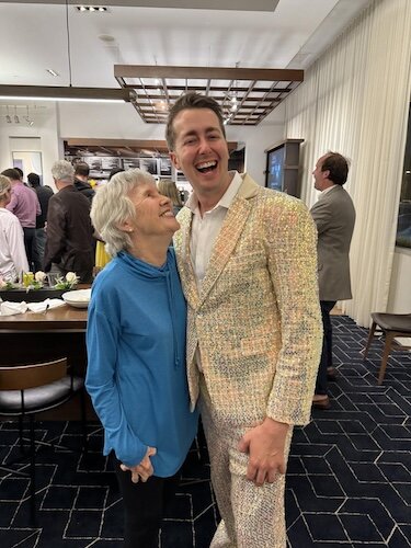 Murray with his mother Susan