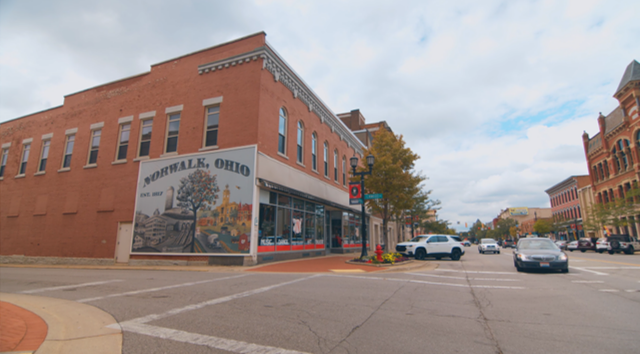 A mural in downtown Norwalk