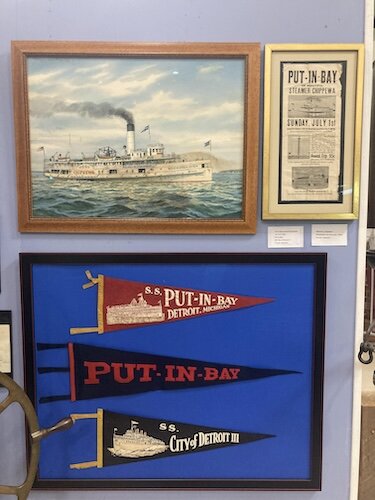 Memorabilia from the "Put-in-Bay" steamer