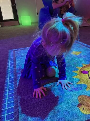Children enjoy the Clark Family Sensory Space at Ability Works in Perkins Township.