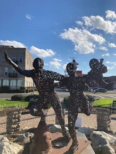 The Path to Freedom scultpure at Facer Park (Photo/Kristina Smith)