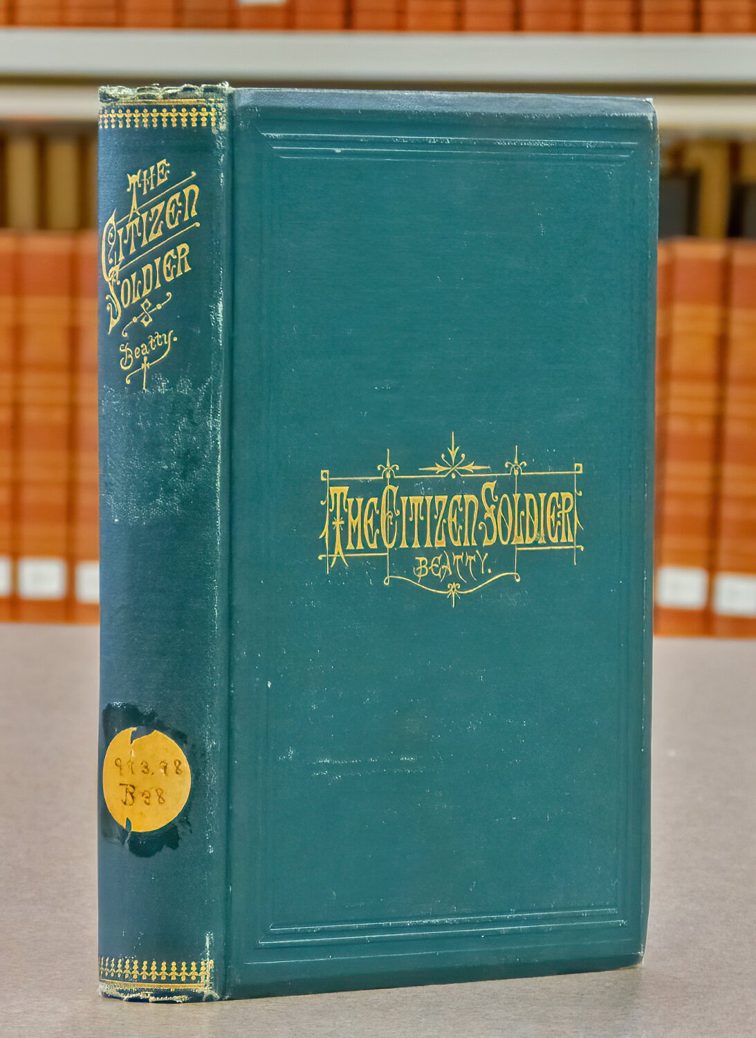 The Sandusky Library has an original 1879 copy of “The Citizen Soldier” in its archives that was donated by Beatty. (Photo/Tim Fleck)