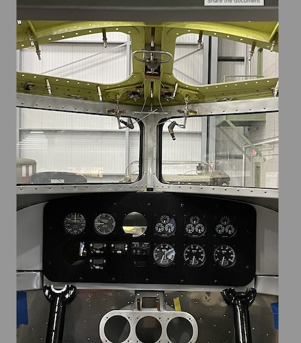 An interior view of assembly progress of the Tri-Motor. (Photo/Courtesy of Tri-Motor Heritage Foundation)