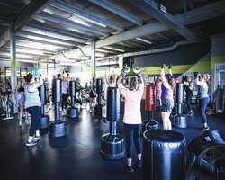 Members work out at Tim Dorsey Fitness. (Photo/Kevin Lee)