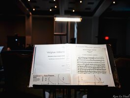 The stage is set for "A Serenade to Music." (Photo/Kevin Lee)