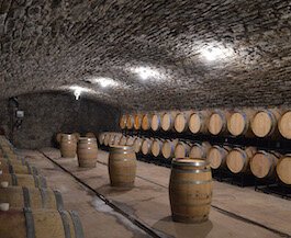 Barrels line Gideon Owen's wine cellar. (Photo/Courtesy of Gideon Owen)