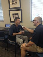 Steve Shoffner interviews former Indians pitcher Charles Nagy.