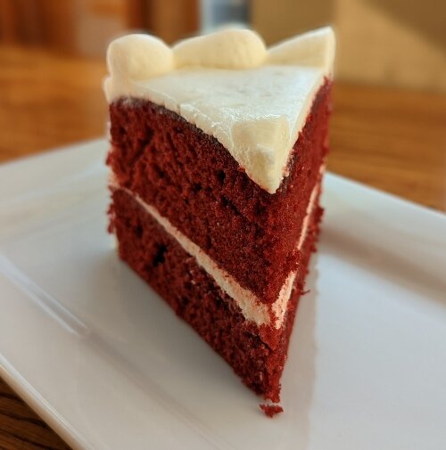 Red Velvet cake at Baker on the Square