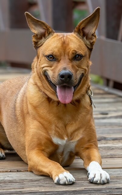 Rudy is a shepherd-mix who adopted the Flecks at the beginning of summer 2019.