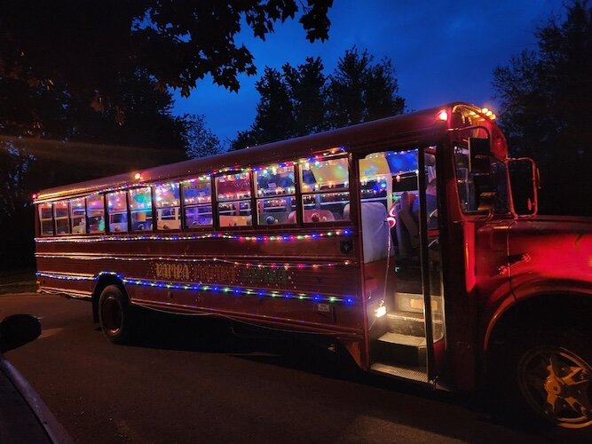 Ramba Mamba Jamba can transport 38 passengers on pre-planned tours as well as provide safe rides to private parties who plan their own destination.