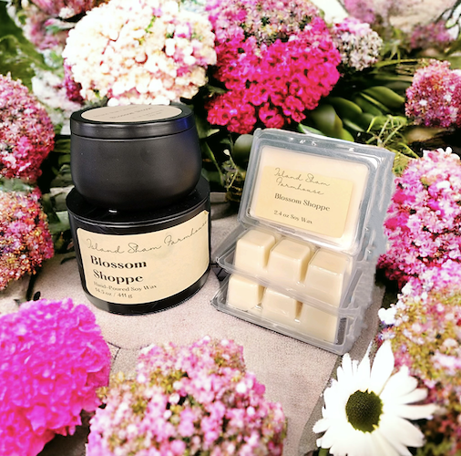 Island Sham Farmhouse offers more than 120 scents, including Blossom Shoppe. (Courtesy of Julia Nickell)