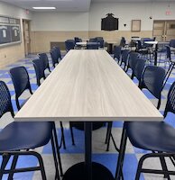 “We wanted to give students a new welcoming eating experience that allows them to make connections with their peers,” Kraft says. (Photo/Beth Werling)