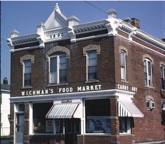 The building at West Washington and Shelby streets was the home of Wichman's Food Market. (Photo/Sandusky Landmark Commission)