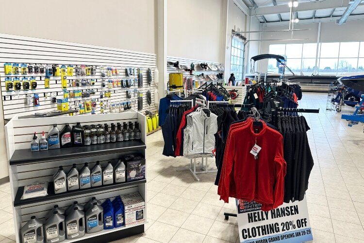 Boating accessories are available at the store. (Photo courtesy of Buckeye Sports Center)