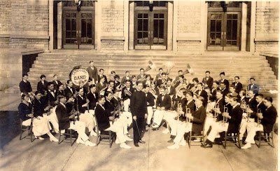 The Sandusky High School band from the academic year of 1924-1925.