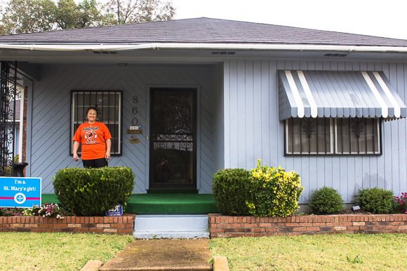 Dorothy Burnette-Wright, 75, has taken advantage of opportunities to buy and maintain multiple properties in Orange Mound. Wright said people take more pride in properties that they own as opposed to property they rent because of the long-term commitment involved with owning.